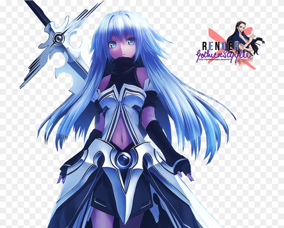 Blue Eyes Weapons Blue Hair Armor Twintails Simple Blue Hair Ninja Anime, Publication, Book, Comics, Adult Free Png