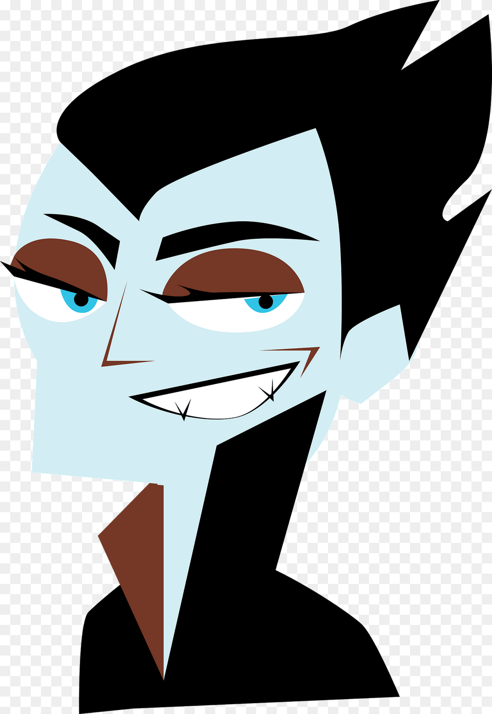 Blue Faced Dracula Clipart, Art, Adult, Female, Person Png