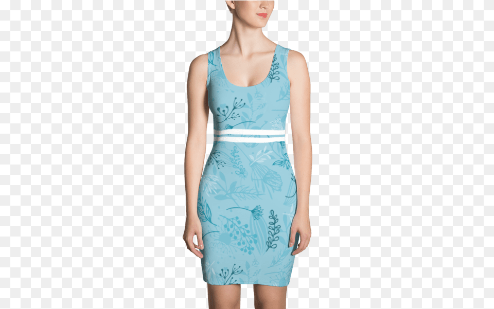 Blue Fall Leaves Dress Emoji Dress Pink, Adult, Clothing, Female, Person Png Image