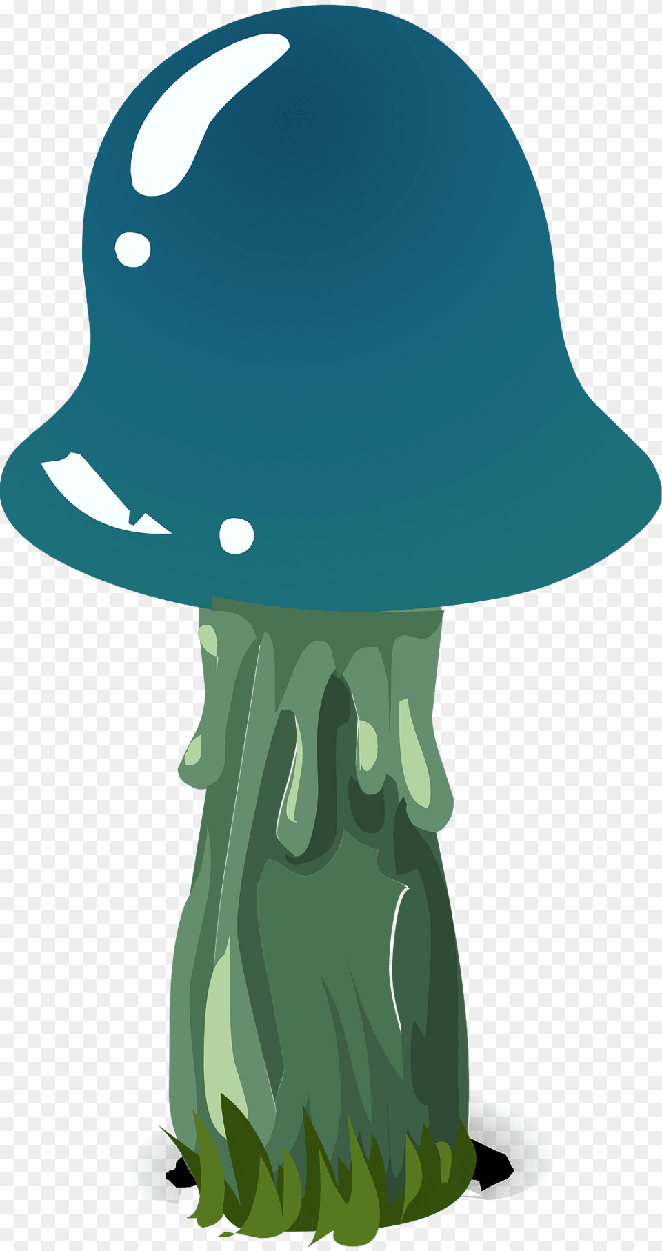 Blue Fantasy Mushroom Clipart, Animal, Sea Life, Invertebrate, Jellyfish Free Transparent Png