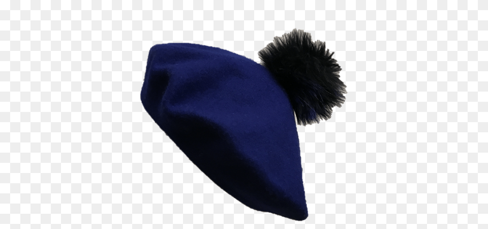 Blue Faux Fur Pompom Beret Complit, Cap, Clothing, Hat Free Transparent Png