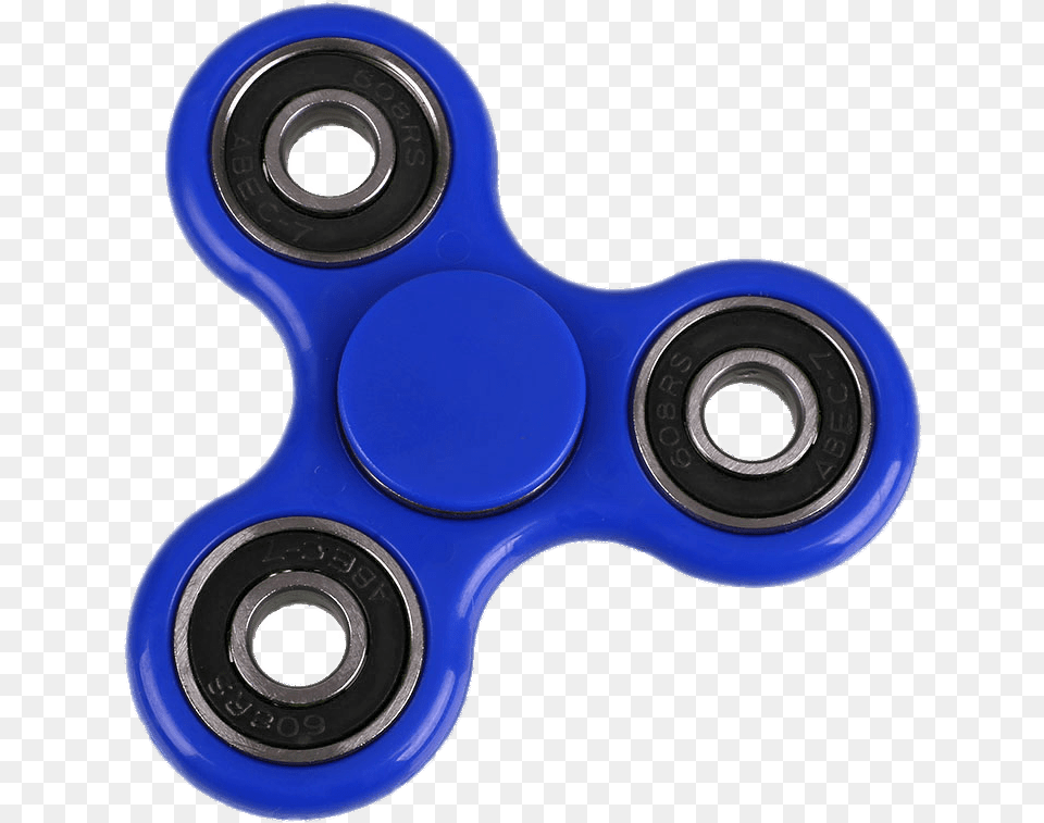 Blue Fidget Spinner Fidget Spinner, Machine, Spoke Free Png Download