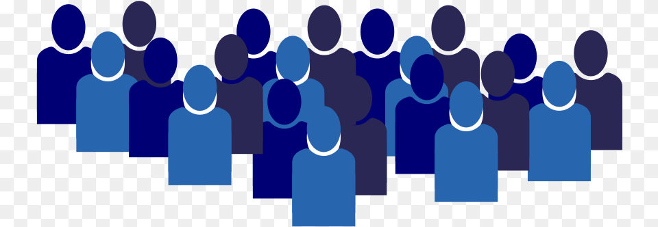 Blue Figures Representing A Group Of Learners Circle, People, Person, Network, Adult Free Png Download