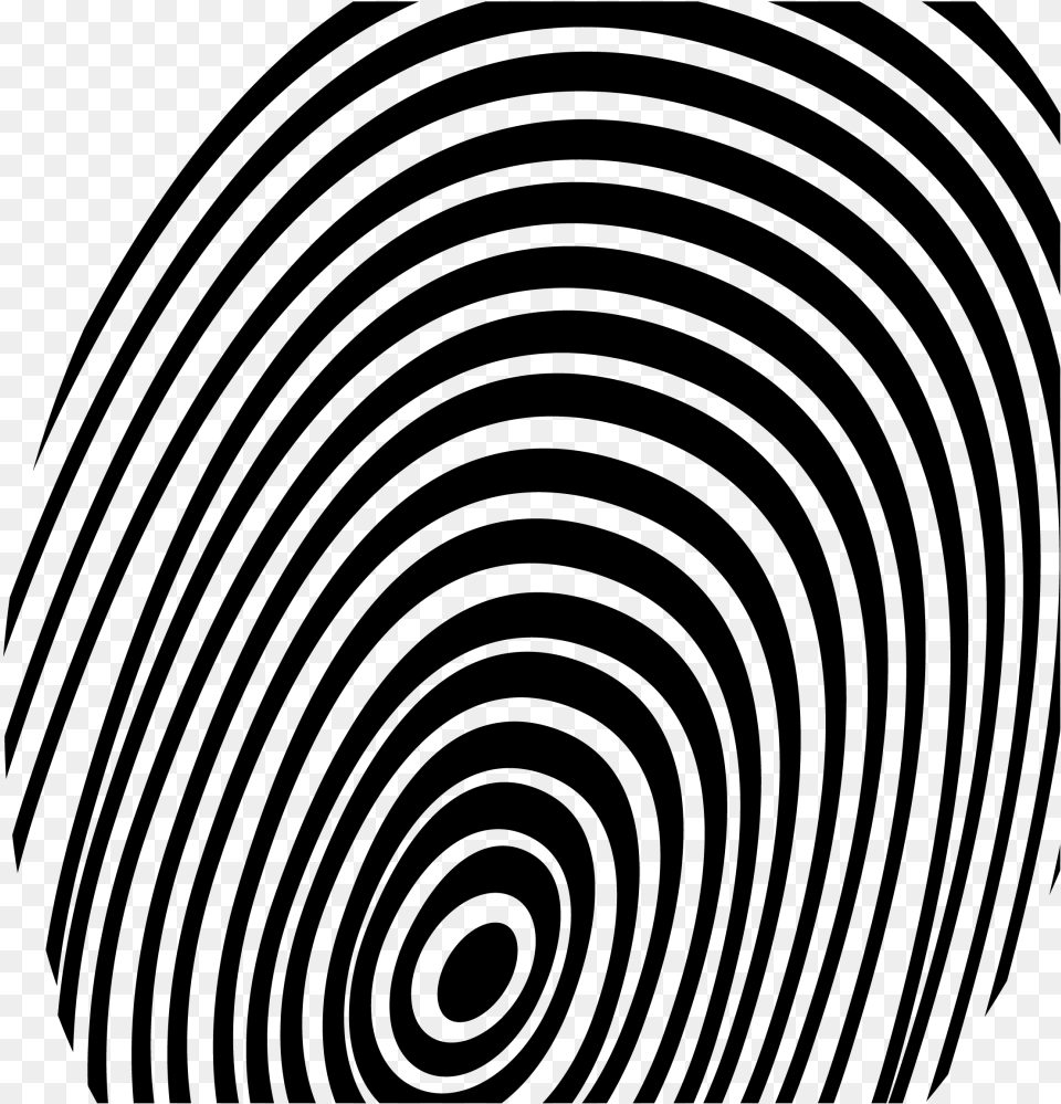 Blue Fingerprint Spiral Fingerprint, Gray Png Image
