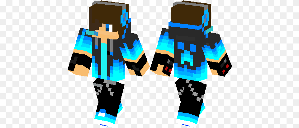 Blue Fire Boy Minecraft Skin Hub Skin Minecraft Pe Boy Blue, Person, People Png Image