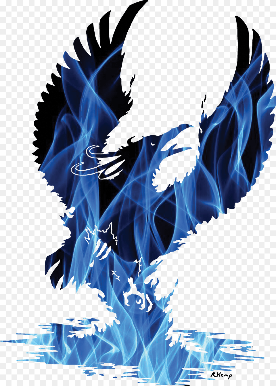 Blue Fire Phoenix Accent Mugs Phoenix Silhouette, Person, Pattern, Accessories Png