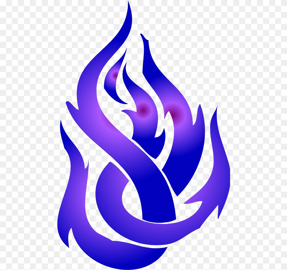 Blue Fire Svg Clip Art For Web Tribal Tattoo, Flame, Animal, Fish, Sea Life Png