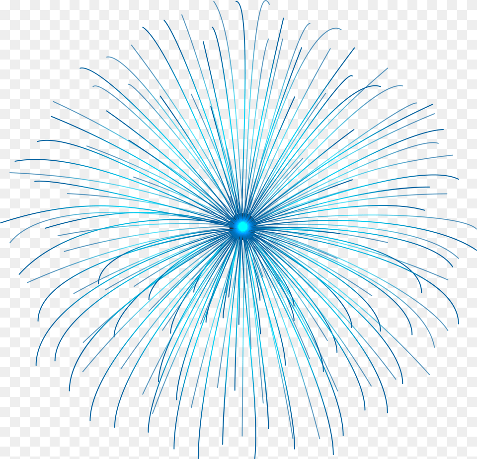 Blue Fireworks Free Png Download