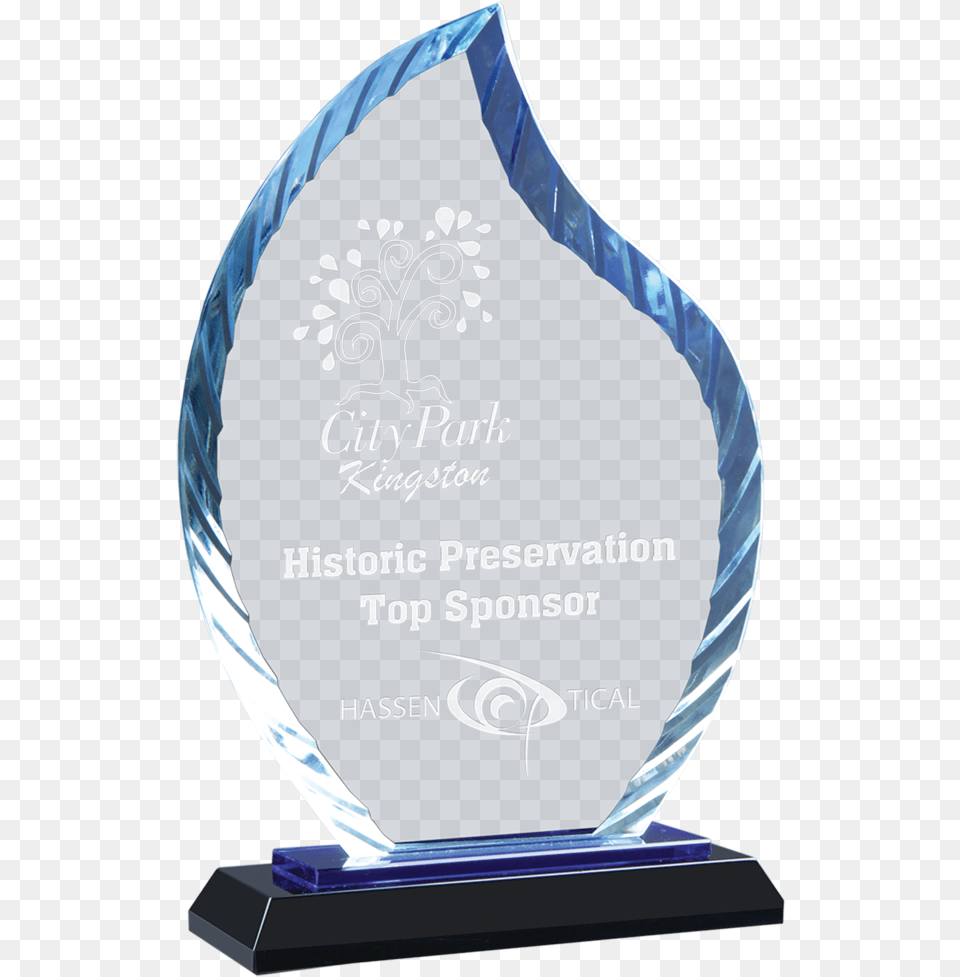 Blue Flame Accent Trophy Free Png