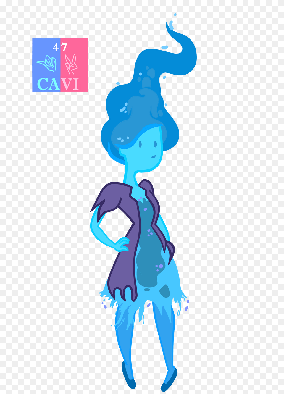 Blue Flame Princess, Art, Graphics, Person, Alien Png