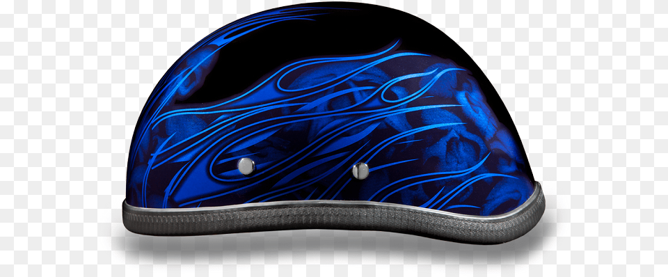 Blue Flames Amp Skulls Novelty Motorcycle Helmet Mouse, Clothing, Crash Helmet, Hardhat Free Png