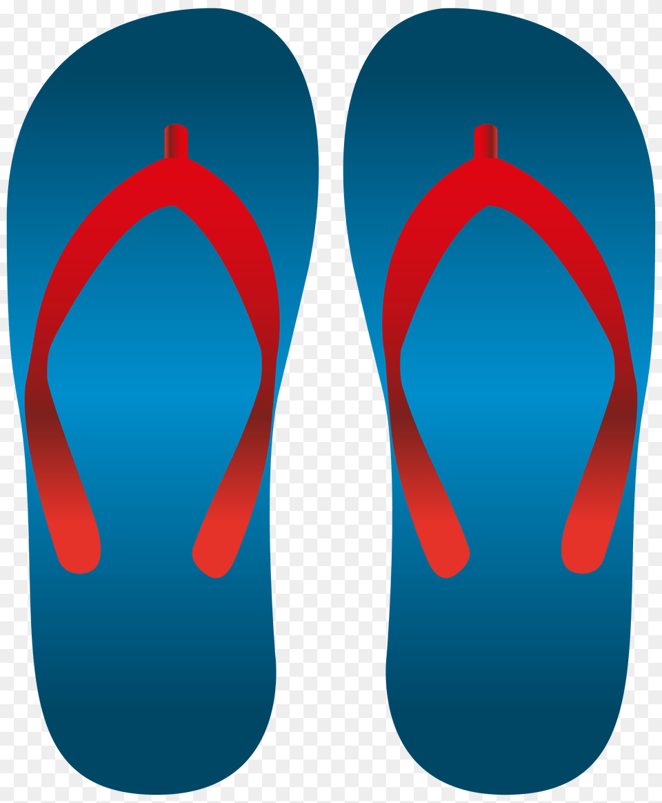 Blue Flip Flops Clip Art, Clothing, Flip-flop, Footwear Png
