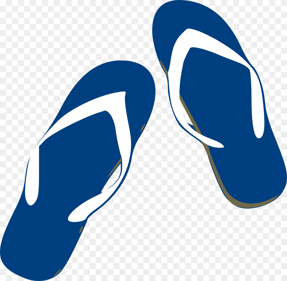 Blue Flip Flops Flip Flops Cartoon, Clothing, Flip-flop, Footwear, Animal Free Png Download