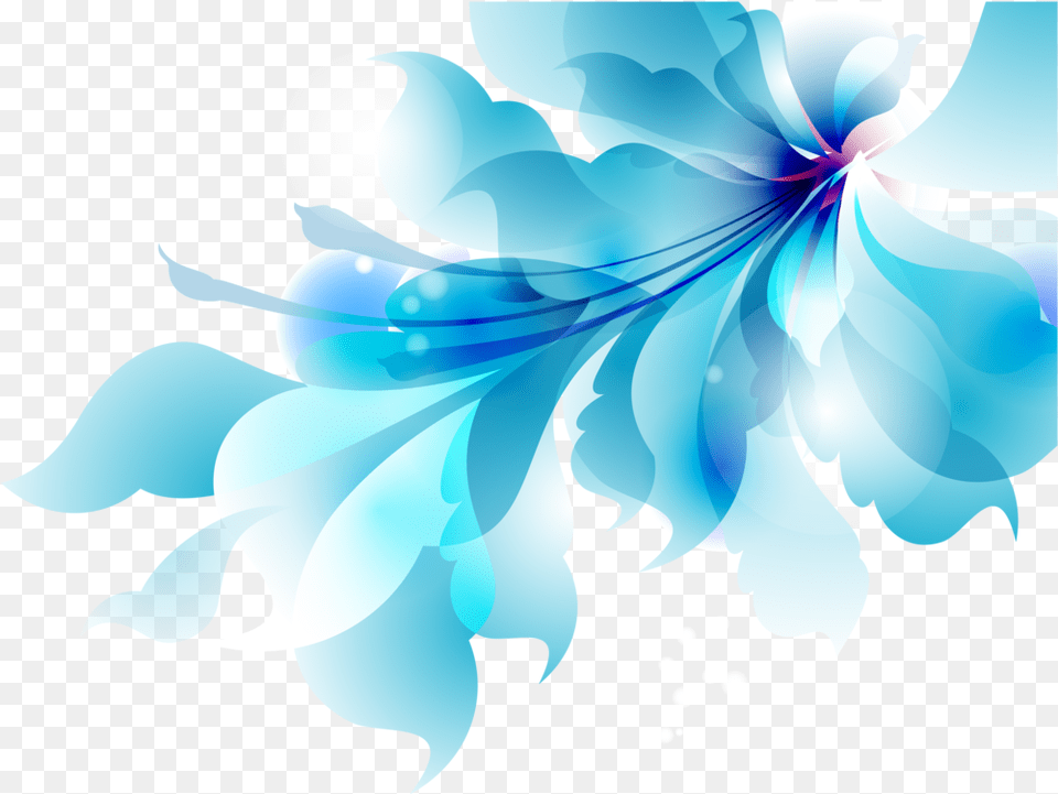 Blue Floral Abstract Background, Art, Floral Design, Graphics, Pattern Free Png
