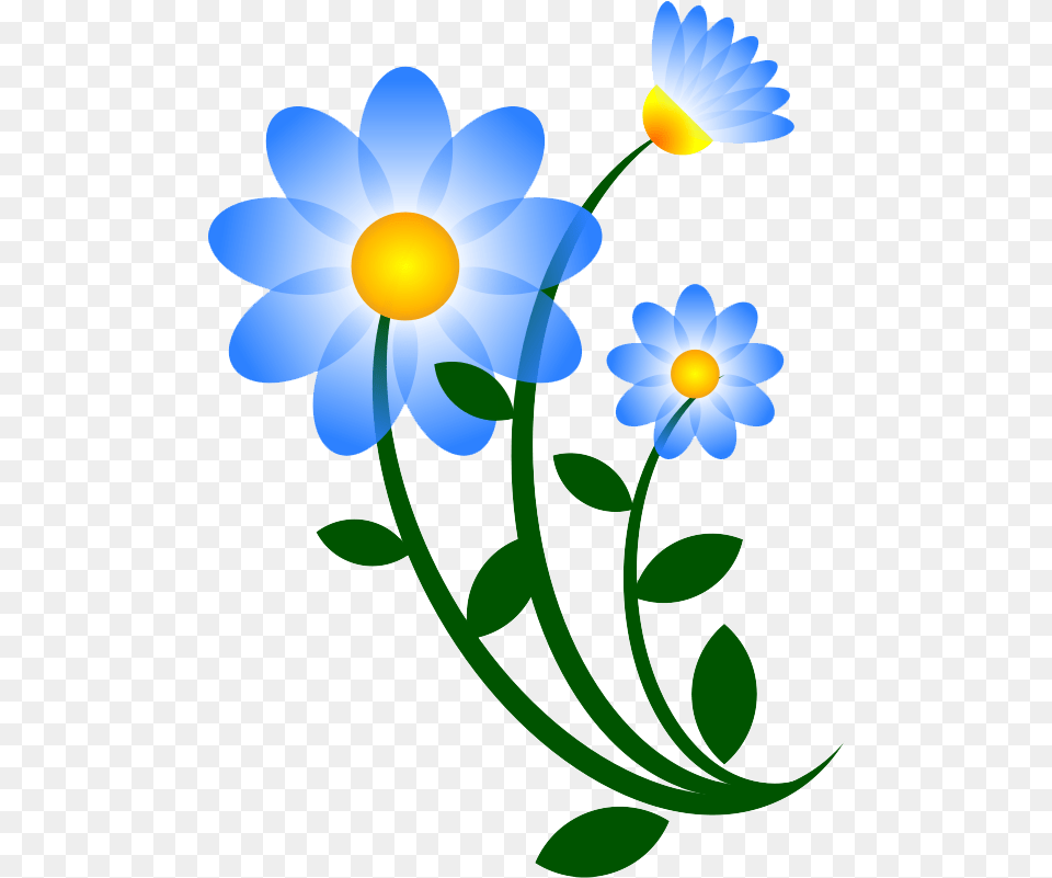 Blue Floral Clip Art Children Watercolor Flower Flower Clip Art, Anemone, Daisy, Plant, Petal Png
