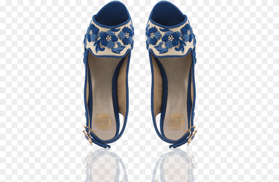 Blue Floret Ballet Flat, Clothing, Footwear, High Heel, Shoe Free Transparent Png
