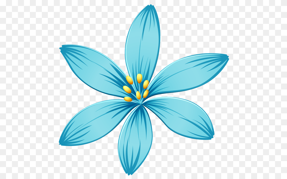 Blue Flower, Anther, Petal, Plant, Daisy Free Png Download