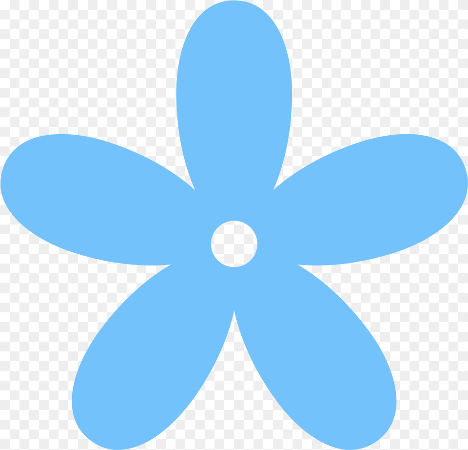 Blue Flower Background Clip Pink Flower Cartoon, Machine, Propeller Free Png Download