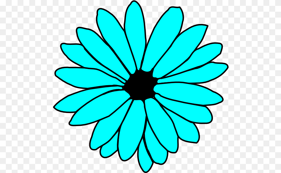 Blue Flower Blue Flower Background Flower Black And White, Daisy, Plant Free Transparent Png