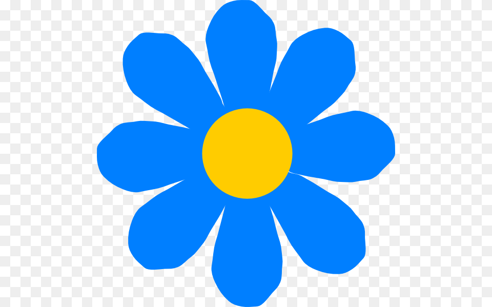 Blue Flower Clip Art, Anemone, Daisy, Petal, Plant Free Transparent Png