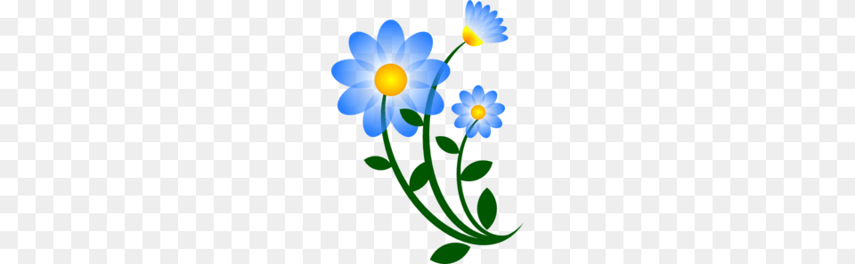 Blue Flower Clip Art, Anemone, Petal, Plant, Daisy Free Png