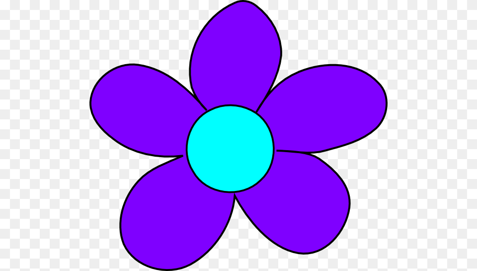 Blue Flower Clip Art Purple And Blue Flower Clip Art, Anemone, Daisy, Plant, Animal Free Png Download