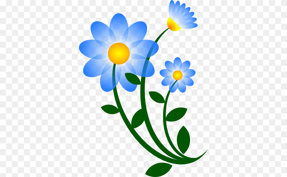 Blue Flower Clip Arts For Web, Anemone, Daisy, Plant, Art Png