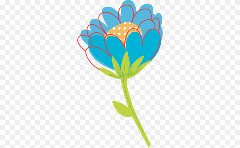 Blue Flower Clip Arts For Web, Art, Daisy, Plant, Pattern Free Png