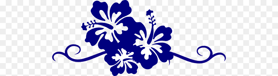 Blue Flower Clipart Border Hibiscus Clip Art, Floral Design, Graphics, Pattern, Plant Png Image