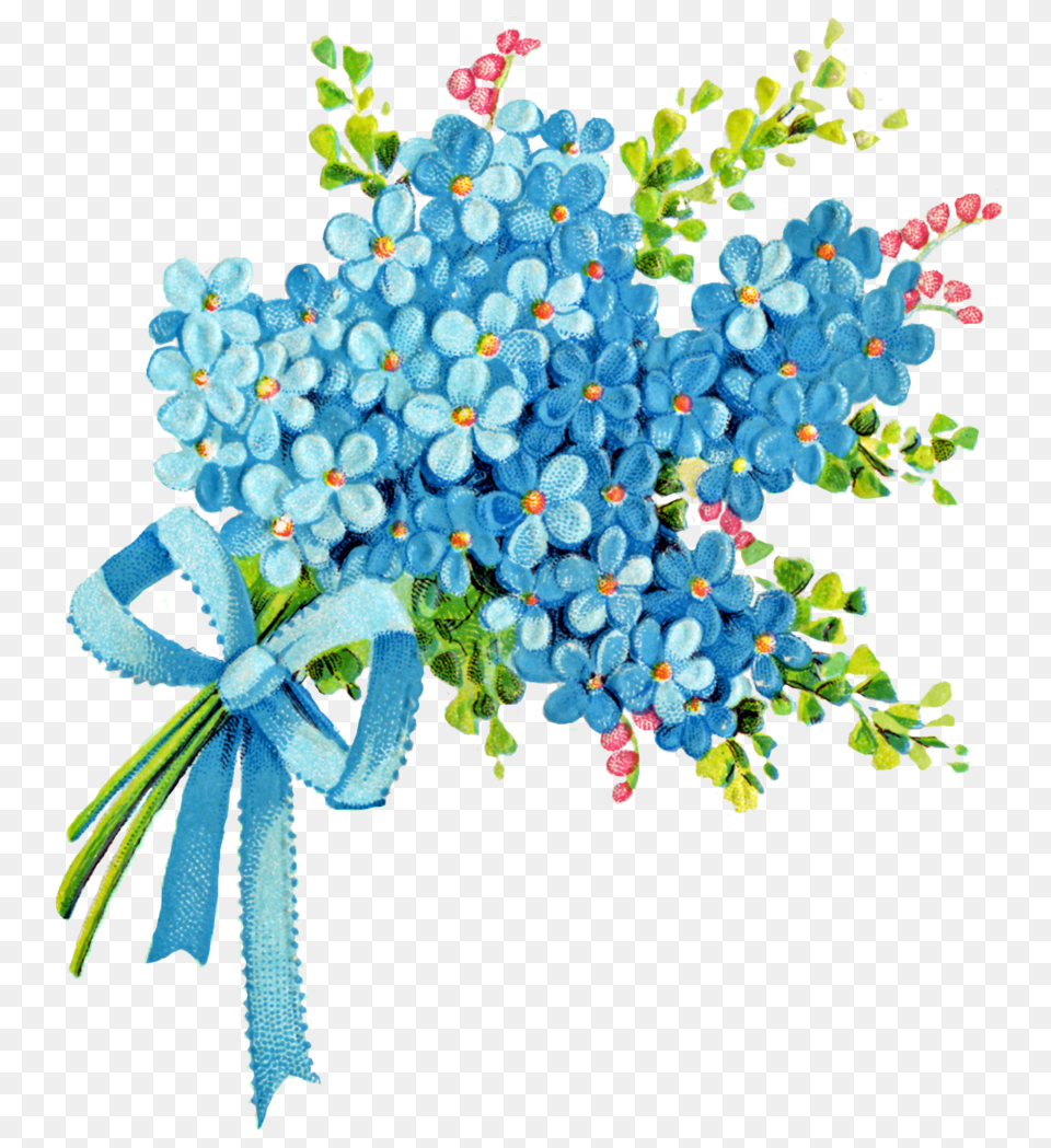 Blue Flower Clipart Forget Me Not, Plant, Flower Arrangement, Flower Bouquet, Produce Free Transparent Png