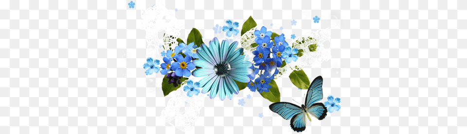 Blue Flower Clipart Spring Flower Blue Flower Clip Art, Anemone, Petal, Graphics, Daisy Png Image
