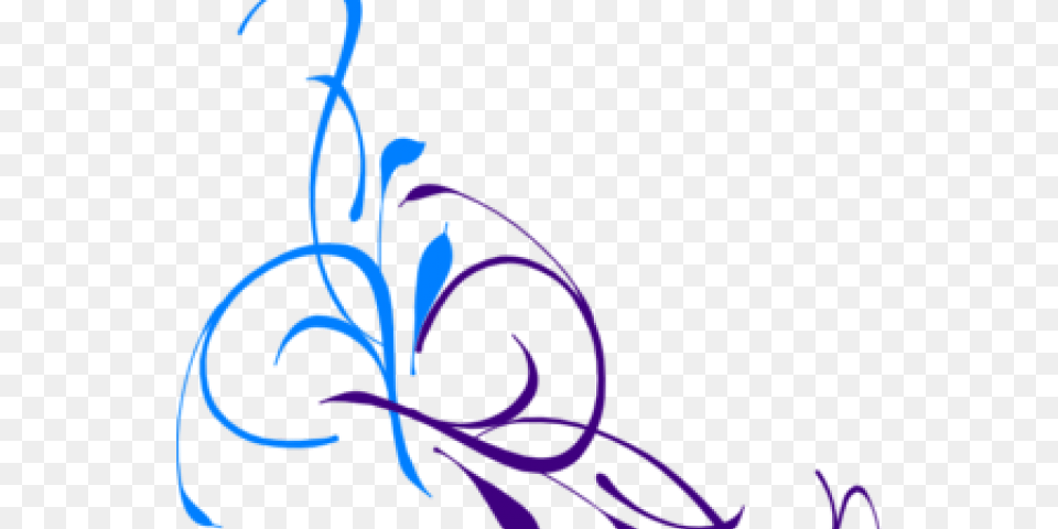 Blue Flower Clipart Swirl Purple Flower Vector, Art, Floral Design, Graphics, Pattern Free Png Download