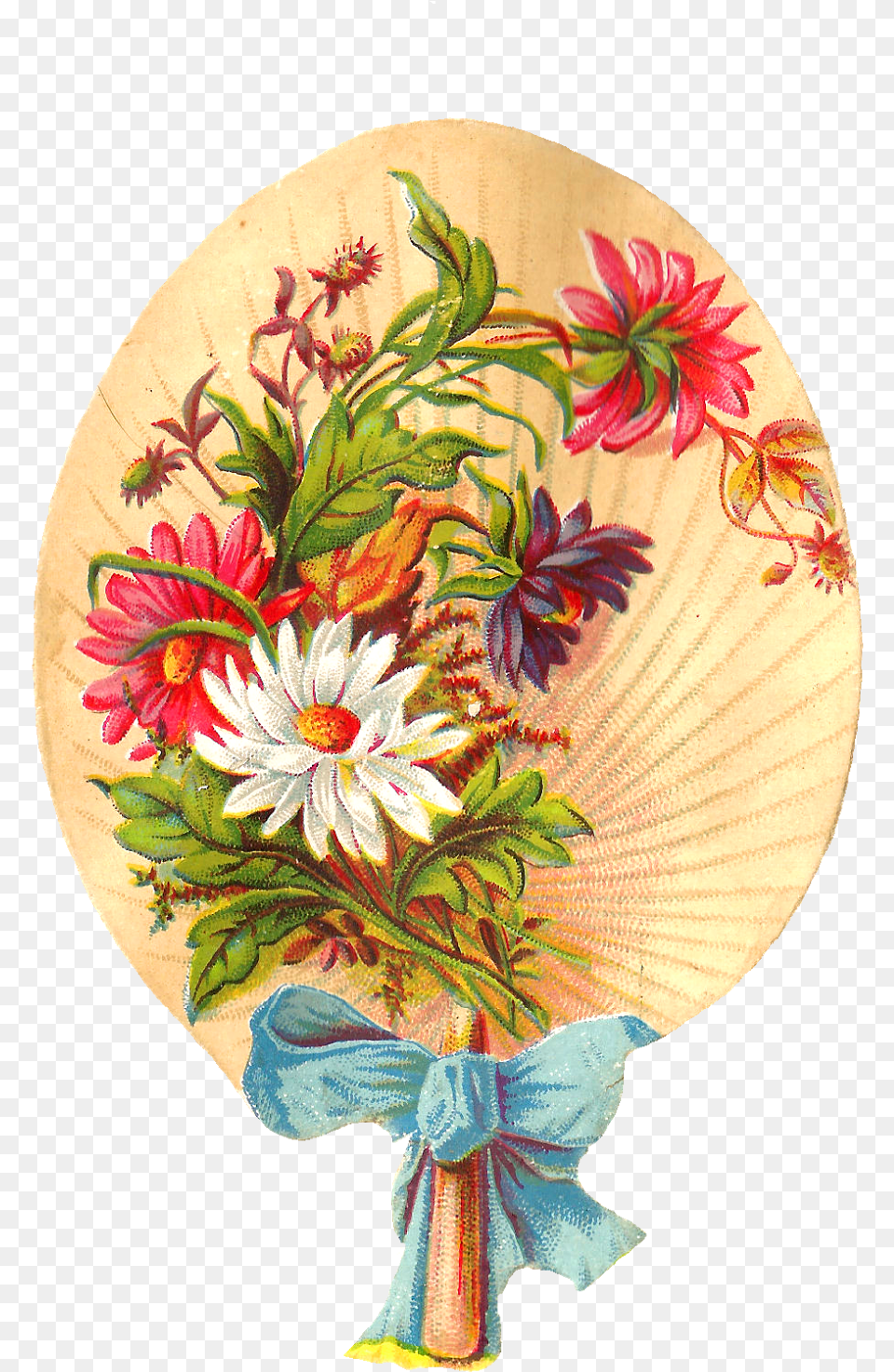 Blue Flower Clipart Victorian Drawing Of Hand Fan Design, Art, Plant, Pattern, Floral Design Free Transparent Png
