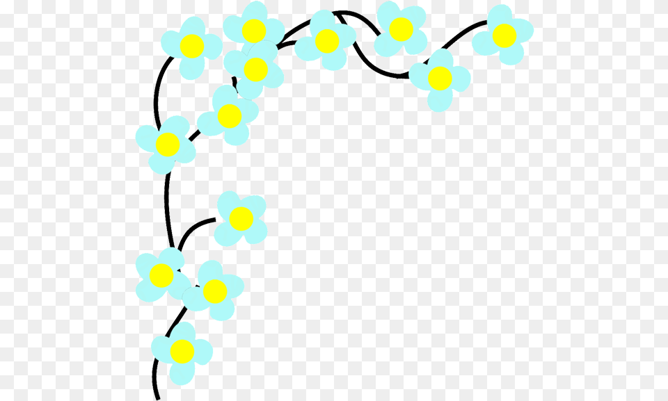 Blue Flower Corner Drawing Circle, Pattern, Plant, Arch, Architecture Free Transparent Png
