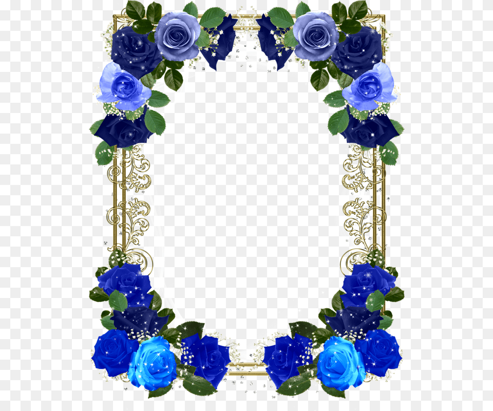 Blue Flower Crown, Plant, Rose Png