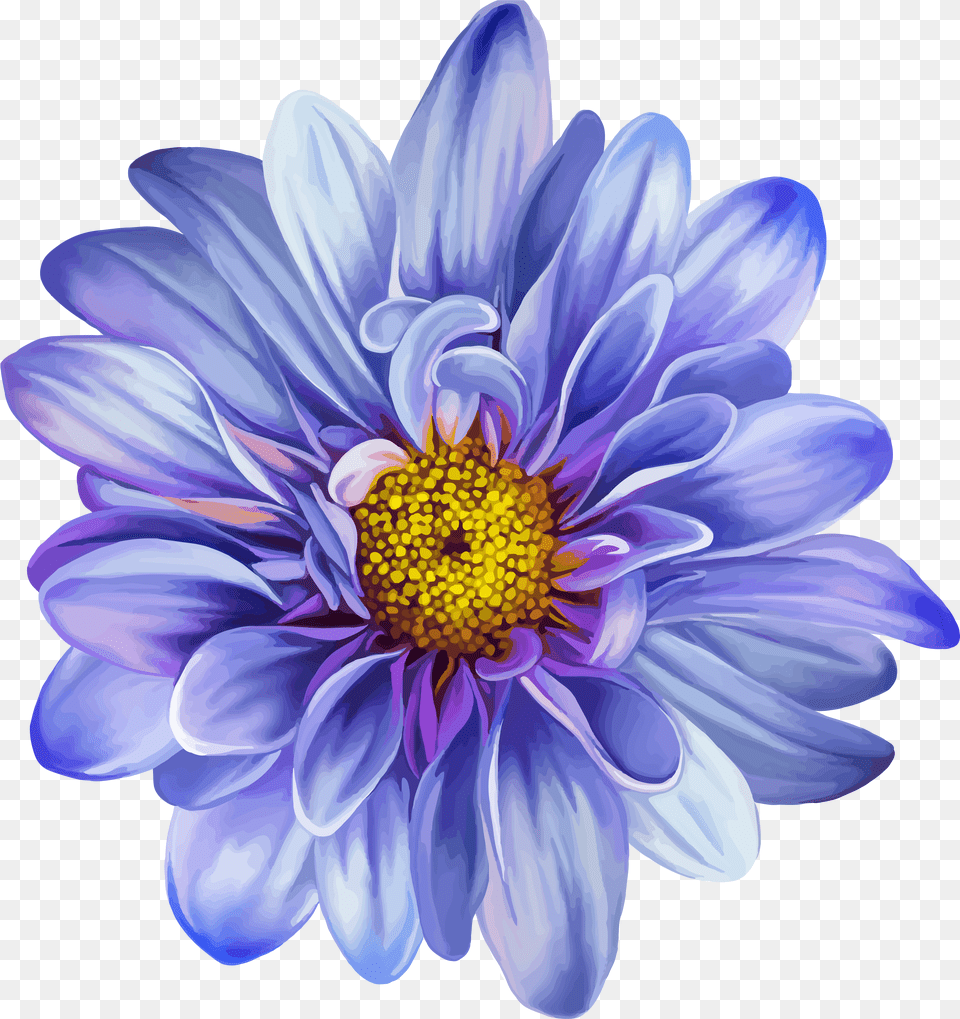 Blue Flower Drawing Blue Flower Drawing, Dahlia, Daisy, Plant, Chandelier Png
