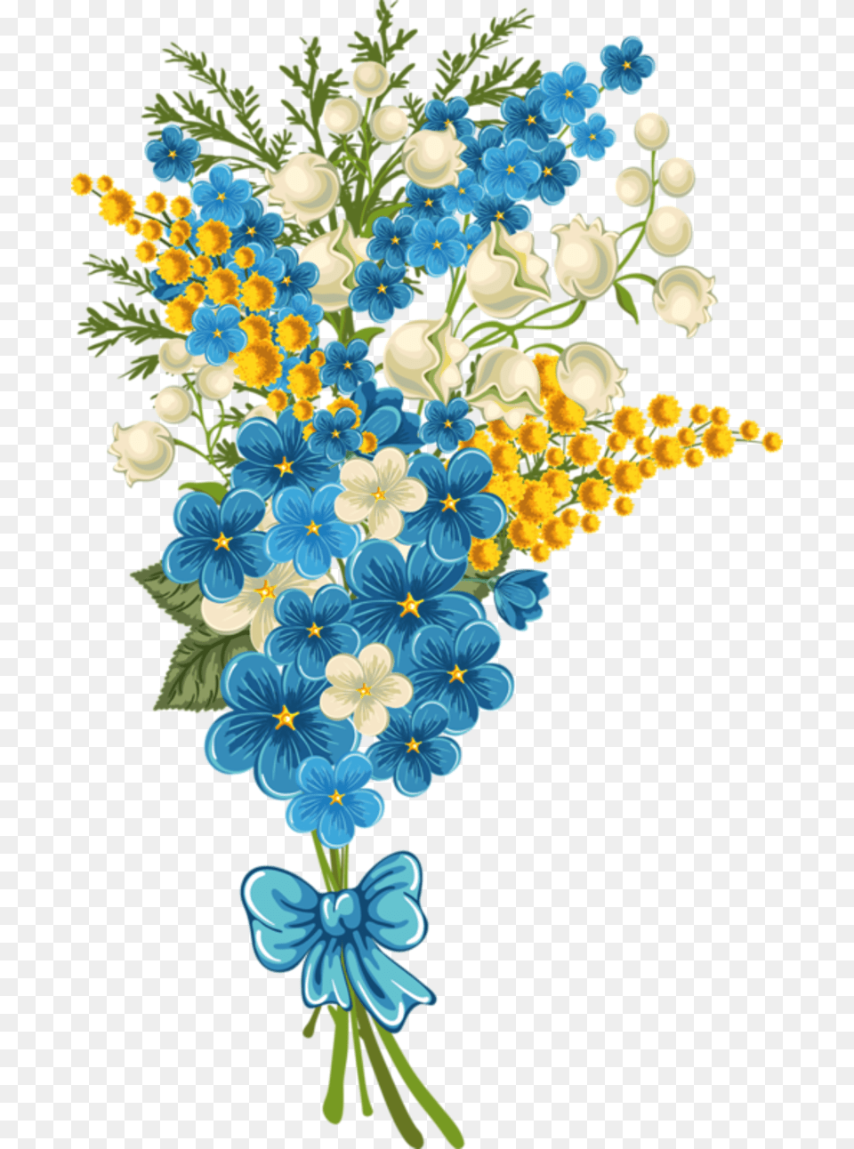 Blue Flower Frame Design, Art, Floral Design, Flower Arrangement, Flower Bouquet Free Png