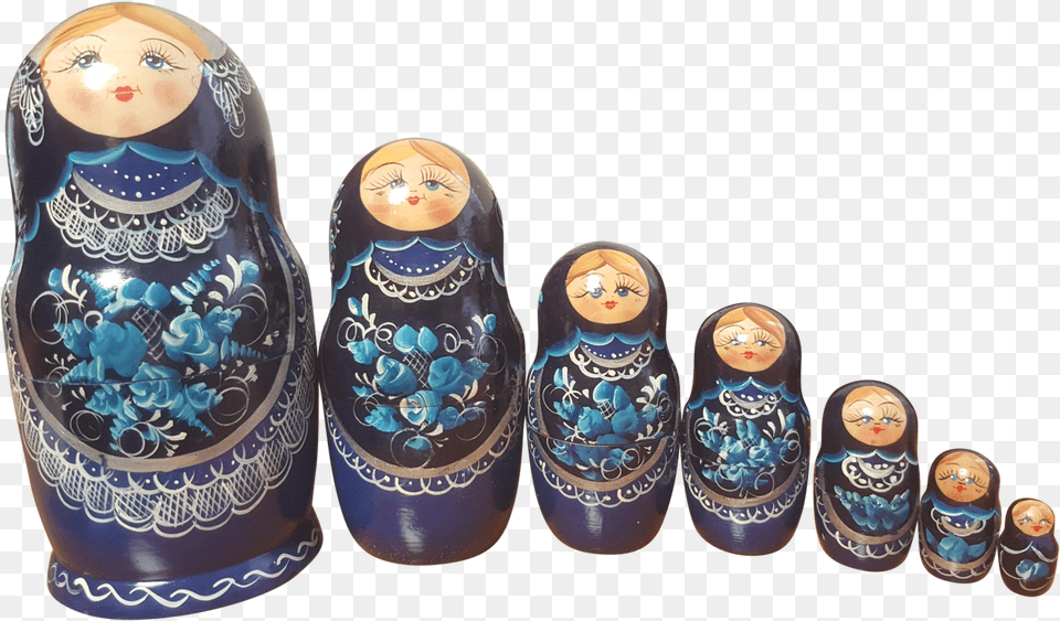 Blue Flower Maiden Doll, Jar, Art, Porcelain, Pottery Png Image