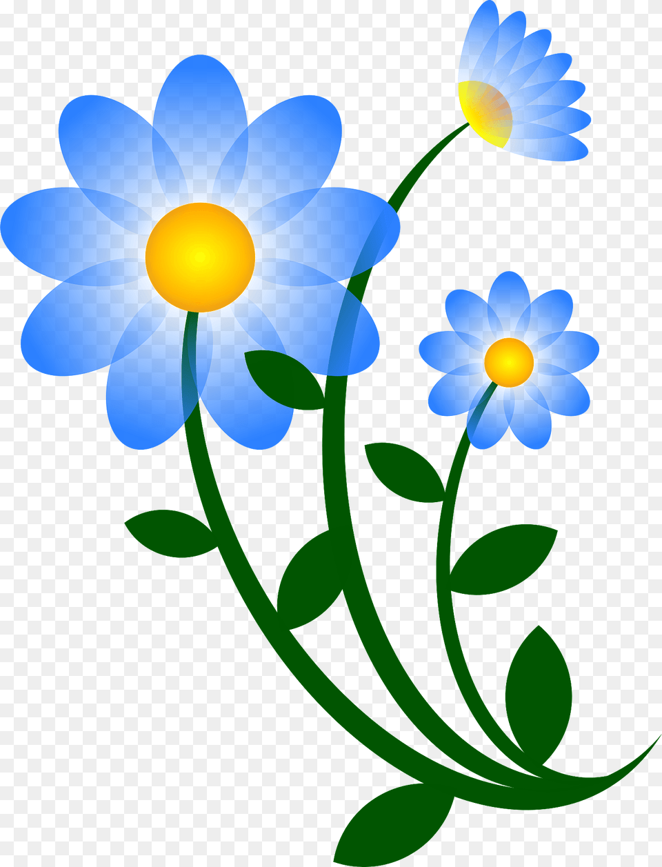 Blue Flower Motif Clipart, Art, Daisy, Graphics, Plant Free Transparent Png
