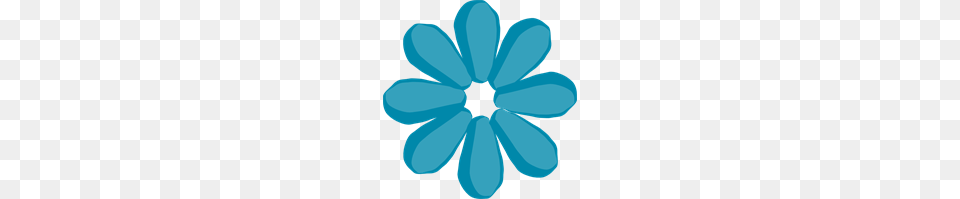 Blue Flower No Stem Clip Art For Web, Turquoise, Plant, Daisy, Petal Free Png