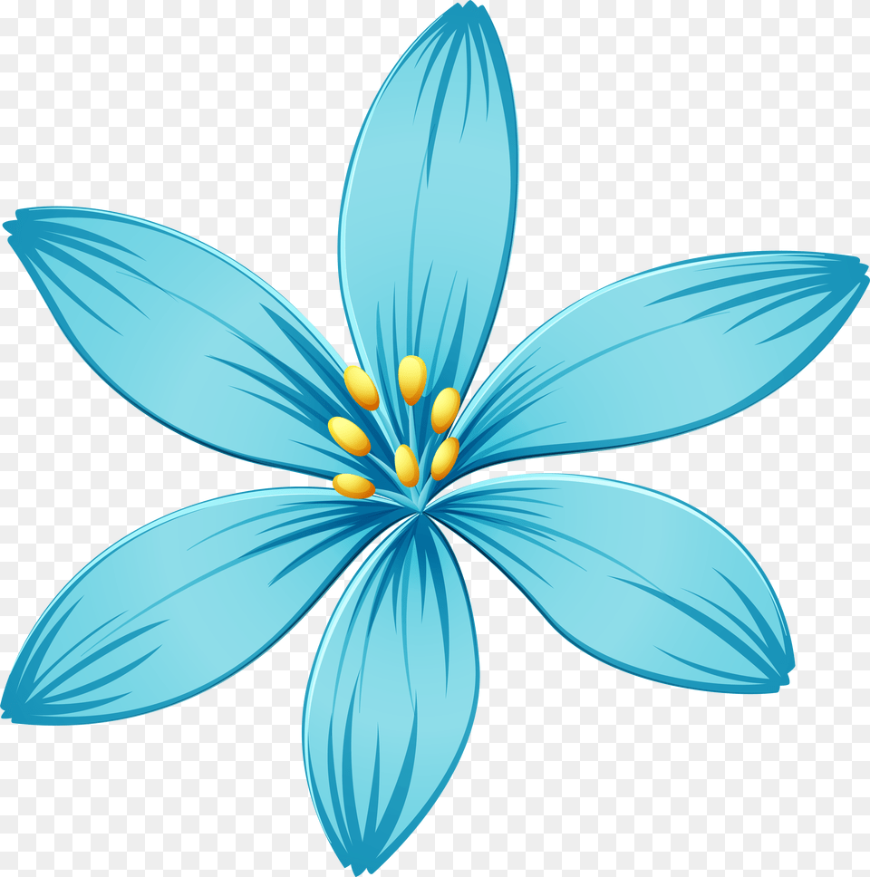 Blue Flower Transparent Background Flower Clipart, Anther, Petal, Plant, Daisy Png
