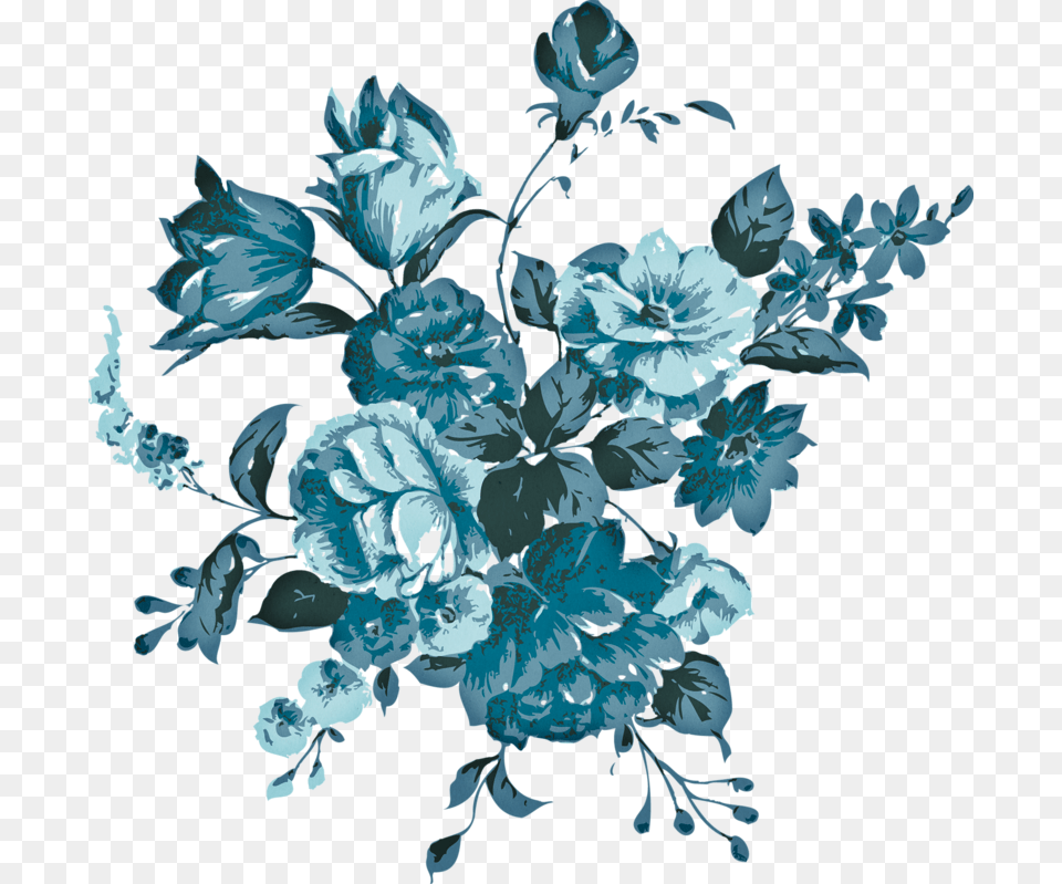Blue Flower Vector, Art, Floral Design, Graphics, Pattern Free Png Download