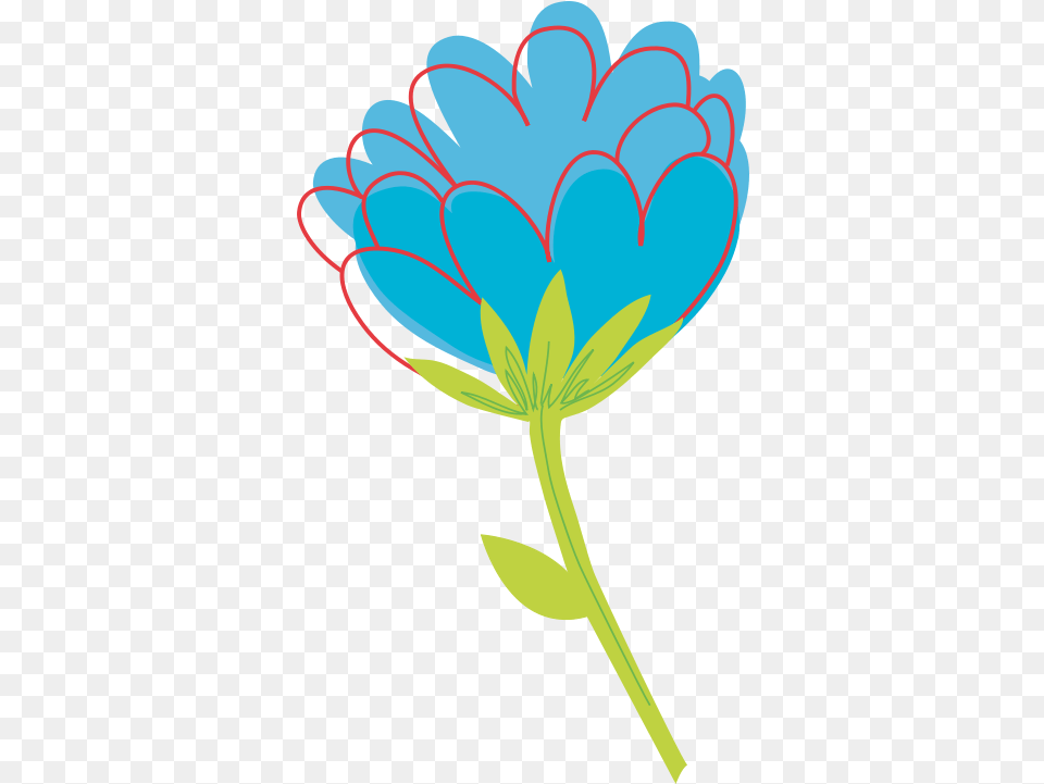 Blue Flower Vector Flower Vector, Plant, Daisy, Petal, Dahlia Free Transparent Png