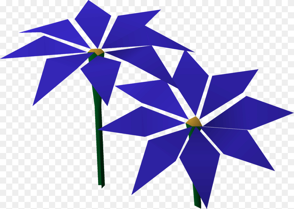 Blue Flowers, Art, Paper, Origami Png