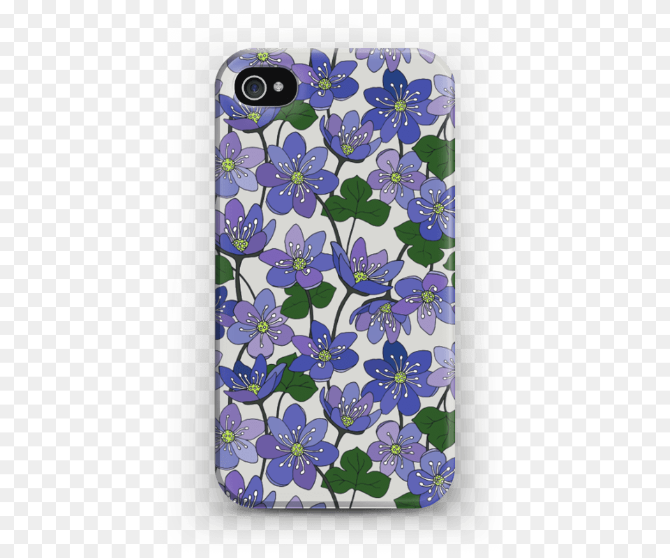 Blue Flowers Case Iphone 44s Mobile Phone Case, Art, Electronics, Floral Design, Graphics Png