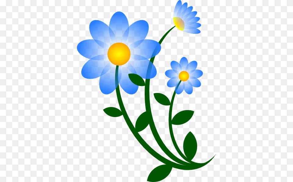 Blue Flowers Clip Art For Web, Daisy, Flower, Plant, Anemone Png Image