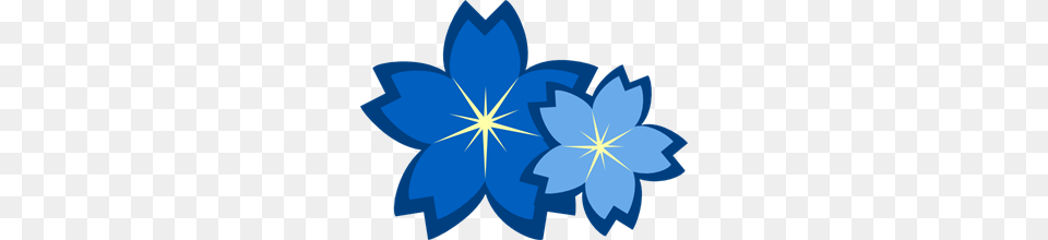 Blue Flowers Clip Arts For Web, Art, Graphics, Leaf, Plant Free Png Download