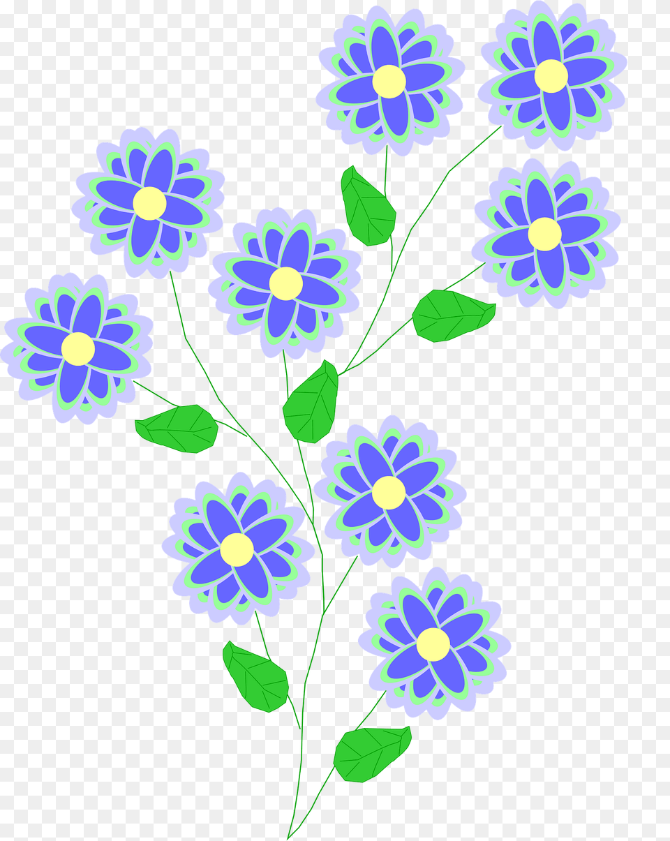 Blue Flowers Clipart, Art, Daisy, Floral Design, Flower Free Png Download