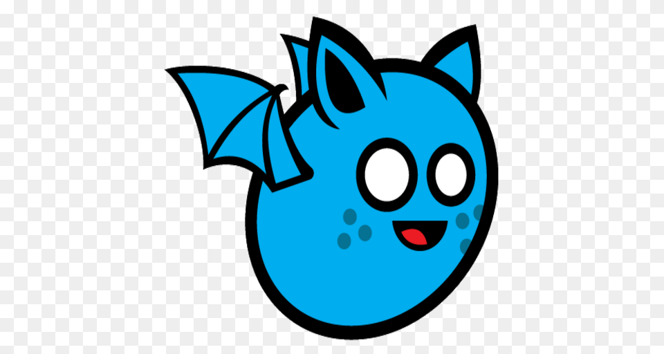 Blue Flying Bat Free Png