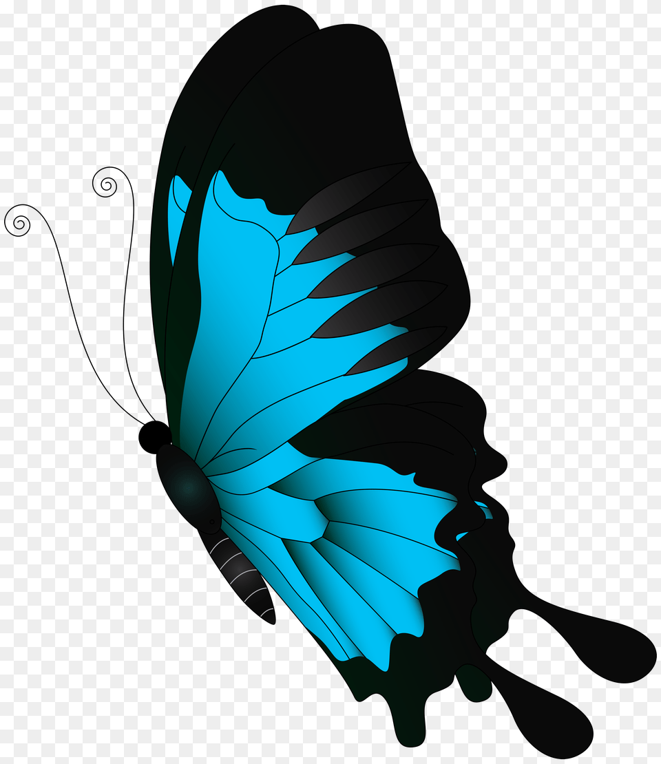 Blue Flying Butterfly Clip, Animal, Bird, Jay, Art Free Transparent Png